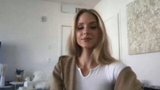 Caroline Zalog See Through Try On Live Video Leaked